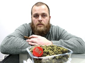 Pot shop owner Cory Stoneham (VERONICA HENRI, Toronto Sun)