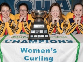 The Laurentian Voyageurs women's curling team won the OUA championships for the first time in school history Monday in Oshawa.
