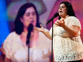 Debra DiGiovanni, shown in this file photo performing at the Just for Laughs Festival, is headlining a night of comedy March 2 at the Sarnia Library theatre. (File photo/Postmedia)