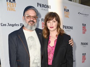 Actor David Cross (L) and director/producer/co-writer/actress Amber Tamblyn attends the L.A. Film Festival premiere of Tangerine Entertainment's 'Paint It Black' at Bing Theater At LACMA on June 3, 2016 in Los Angeles, California. (Photo by Frazer Harrison/Getty Images)