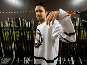 Shawn Proulx is as familiar with a golf club as he is with a hockey stick, as he is capping his final season in the Downtown Community Arena with the MacEwan University Griffins. (David Bloom)