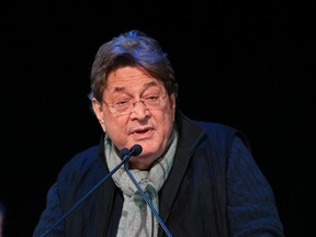 Garth Drabinsky speaks to the media at a rehearsal for "Sousatzka" A New Musical, at the Elgin Theatre in Toronto, on Thursday, December 8, 2016. (Stan Behal/Toronto Sun)