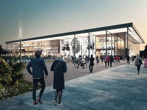 Artist's conception of Gatineau's new arena complex. City handout