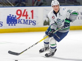 Ethan Bear has been an offensive force for the Seattle Thunderbirds this season.