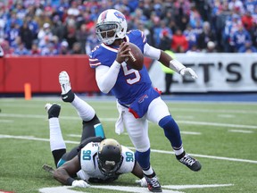 The Buffalo Bills have to decide to keep or cut quarterback Tyrod Taylor by March 11. (Getty Images)