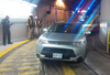 An SUV ended up stuck in the TTC streetcar tunnel at Queens Quay station on Thursday, Feb. 23, 2017. (Twitter photo)