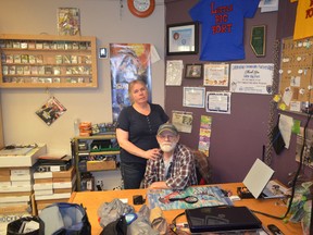 Patsy and Tim Imbery have run Little Big Fort in Whitecourt, a hobby shop and anti-bullying zone, for several years and say the fight against bullying goes well beyond in Pink Shirt Day (Jeremy Appel | Whitecourt Star).