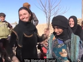 ISIS liberated women burn veils and smoke cigarettes. (YOUTUBE)