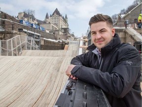 Ottawa competitor Daniel Guolla checks out the track as Ottawa prepares to host the Ice Cross Downhill World Series Season Finale for the first time as Red Bull Crashed Ice joins Ottawa 2017 to celebrate the country's 150th year as a nation. WAYNE CUDDINGTON / POSTMEDIA