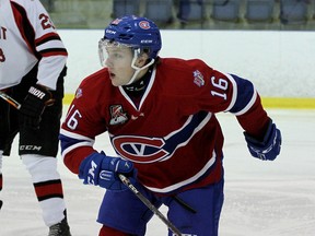 Josh Leblanc scored the game-winning goal in the third period as the Kingston Voyageurs beat the Pickering Panthers 6-5 for their eighth win in their past nine Ontario Junior Hockey League games. (Ian MacAlpine/Whig-Standard file photo)