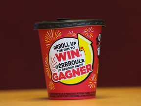 Ben McLean's five-year-old daughter played Roll Up The Rim for the first time recently. (Postmedia Network file photo)