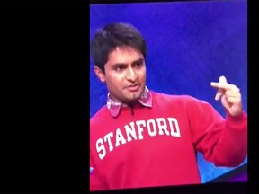 "Jeopardy" contestant Viraj Mehta. (Video screenshot)