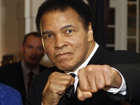 The late boxing legend Muhammad Ali is seen in a Jan. 28, 2006,  photo.  (ERIC FEFERBERG/AFP/Getty Images)