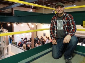 Jeff Pastorius, worker-owner at the London Brewing Co-operative, shows off the new digs in the old McCormick factory district. (JANE SIMS, The London Free Press)