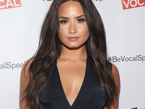 Demi Lovato arrives at the premiere of Beyond Silence on Feb. 22, 2017 in Los Angeles. (Jesse Grant/Getty Images for Be Vocal)