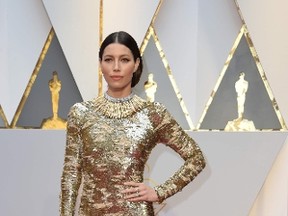 Actress Jessica Biel arrive on the red carpet for the 89th Oscars on February 26, 2017 in Hollywood, California.   VALERIE MACON/AFP/Getty Images