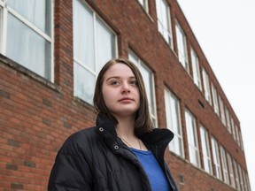 Laaryssa Nicols, 18, said she was denied a spot in the faculty of physical education at the University of Alberta, even though she had an honours average. Shaughn Butts/Postmedia