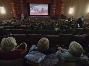 People take part in an Oscars party hosted by The Metro Society on Sunday February 26, 2017 at the Garneau Theatre in Edmonton.  Greg  Southam / Postmedia