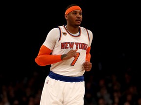 Carmelo Anthony of the New York Knicks. (ELSA/Getty Images files)