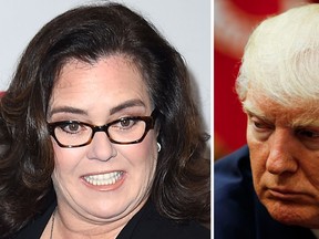 Rosie O'Donnell and Donald Trump are seen in this combination shot. (Nicholas Hunt/Aude Guerrucci-Pool/Getty Images)