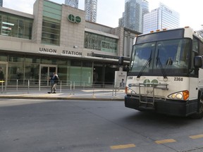 The Union Station bus terminal is pictured on Feb. 27 (VERONICA HENRI, Toronto Sun)