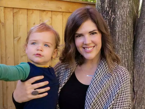 Elizabeth Dessureault and her then 18-month-old son Jack photographed in November 2015. Dessureault died Feb. 25 after a nearly two year battle with lung cancer.