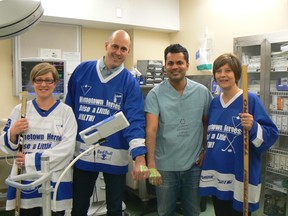 Pictured here from left to right are Melissa Rathwell, MP Ben Lobb, Lalit Krishna and Lori Merner. (John Bauman/Goderich Signal Star)