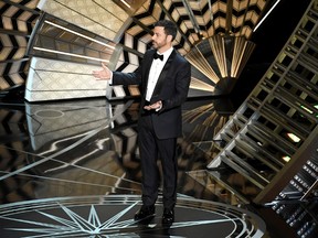 Host Jimmy Kimmel speaks onstage during the 89th Annual Academy Awards at Hollywood & Highland Center on February 26, 2017 in Hollywood, California. (Photo by Kevin Winter/Getty Images)