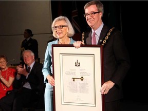 The key to the city ceremony for Canada Chief Justice Beverley McLachlin on March 22, 2016 cost $24,354, according to new figures released by the city's protocol office. CAROLINE PHILLIPS