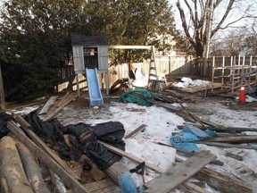 A photo shows the debris left behind when a pair of Peter Marshall’s tenants were evicted from his west-end Kingston rental house. *(Photo courtesy Peter Marshall)