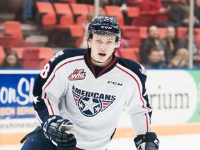 Tri-City Americans centre Morgan Geekie leads the team in scoring this season. (Doug Love, Tri-City Americans)