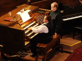 Audra Kent/For The Intelligencer
Organist Terry Head performed the Suite pour Orgue by French-Canadian composer Denis Bedard Sunday afternoon at Bridge Street United Church during The Quinte Symphony’s first 2017 concert Avec Plaisir.