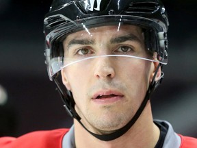 Newly acquired Alex Burrows on the ice during Ottawa Senators practice at Canadian Tire Centre on March 1, 2017. (Julie Oliver/Postmedia)