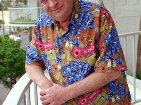 In this Feb. 10, 1997 file photo, actor and comedian Rodney Dangerfield poses for a photo in Las Vegas. NY1 television says the comedian's widow, Joan Dangerfield, doesn't think a mural in his old New York City Queens neighborhood does him justice. (AP/FILES)