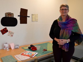 Katherine Sullivan will be celebrating the grand opening of her budding business, Not Always Quilting, on March 4th with wine, cheese and artistic displays. (Melissa Schilz/Postmedia Network)