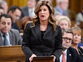 Interim Conservative Leader Rona Ambrose asks a question during Question Period in the House of Commons in Ottawa, Feb. 23, 2017. THE CANADIAN PRESS/Adrian Wyld