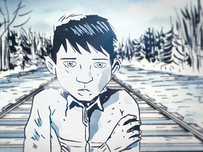 The Secret Path, directed by The Tragically Hip’s Gord Downie, is about Chanie Wenjack, a 12-year-old boy who died while walking to his family home after fleeing a residential school near Kenora.