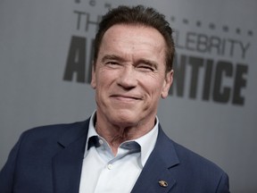 Arnold Schwarzenegger attends 'The New Celebrity Apprentice' Q & A and Red Carpet Event At Universal Studio, Universal City, California, on December 9, 2016. (RICHARD SHOTWELL/AFP/Getty Images)