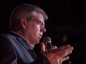 NDP MP Charlie Angus announces his intention to run for the NDP Federal Leadership at a rally in Toronto on Feb. 26, 2016. (THE CANADIAN PRESS/Chris Young)