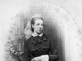 London-born Teresa Harris, who defied Victorian norms to become an adventurer, is the focus of two plays by poet, playwright and performance artist Penn Kemp, including 2013’s The Dream Life of Teresa Harris, which Kemp will perform Saturday at Masonville Library. (Photo courtesy Harris Fonds at Western Archives, Western University)