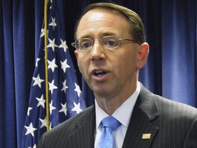 Maryland U.S. Attorney Rod Rosenstein in Greenbelt, Md. (AP Photo/Brian Witte, File)