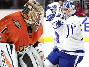 Jonathan Bernier and Frederik Andersen (Getty Images)