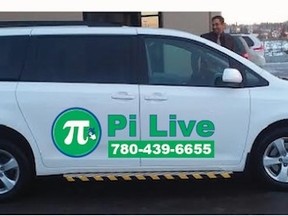Pi Live has been on the streets for just a few weeks, offering accessible cab rides in Edmonton. The company donates $1 per passenger to groups representing disabled people and claims their rates are cheaper than those of traditional cabs.