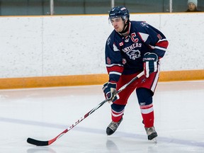 Port Hope Panthers defenceman Cam McGill collected three assists as the Panthers downed the Napanee Raiders 4-0 in Game 1 of their Provincial Junior Hockey League Tod Division final.