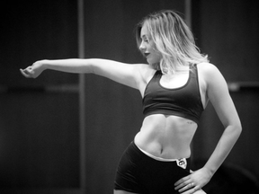 Laetitia Martin during the Ottawa Redblacks Cheer and Dance team's auditions at the Delta Hotel Sunday March 5, 2017.