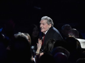 Musician Jerry Lee Lewis attends the 30th Annual Rock And Roll Hall Of Fame Induction Ceremony at Public Hall on April 18, 2015 in Cleveland, Ohio. (Photo by Mike Coppola/Getty Images)