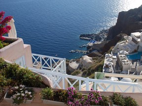 Santorini's beautiful Oia is home to cafes, boutique hotels and art gallerys taking advantage of its amazing views, some 260 metres above sea level. BARBARA TAYLOR/POSTMEDIA NETWORK