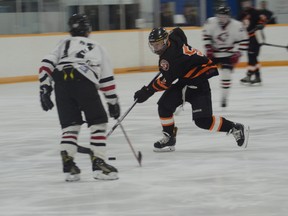 The Pincher Creek Huskies are out of the playoffs after their loss against the Medicine Hat Hounds, however, now they have three weeks to prepare for provincials. | Caitlin Clow photo/Pincher Creek Echo