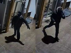 Security video of two suspects in Carlingwood smash-and-grab robberies Feb. 16 and Feb. 19.