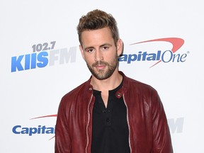 This Dec. 2, 2016 file photo shows Nick Viall at the 2016 Jingle Ball in Los Angeles. ABC announced Wednesday, March 1, 2017, that Viall will compete on the upcoming season of "Dancing with the Stars." (Photo by Richard Shotwell/Invision/AP, File)
